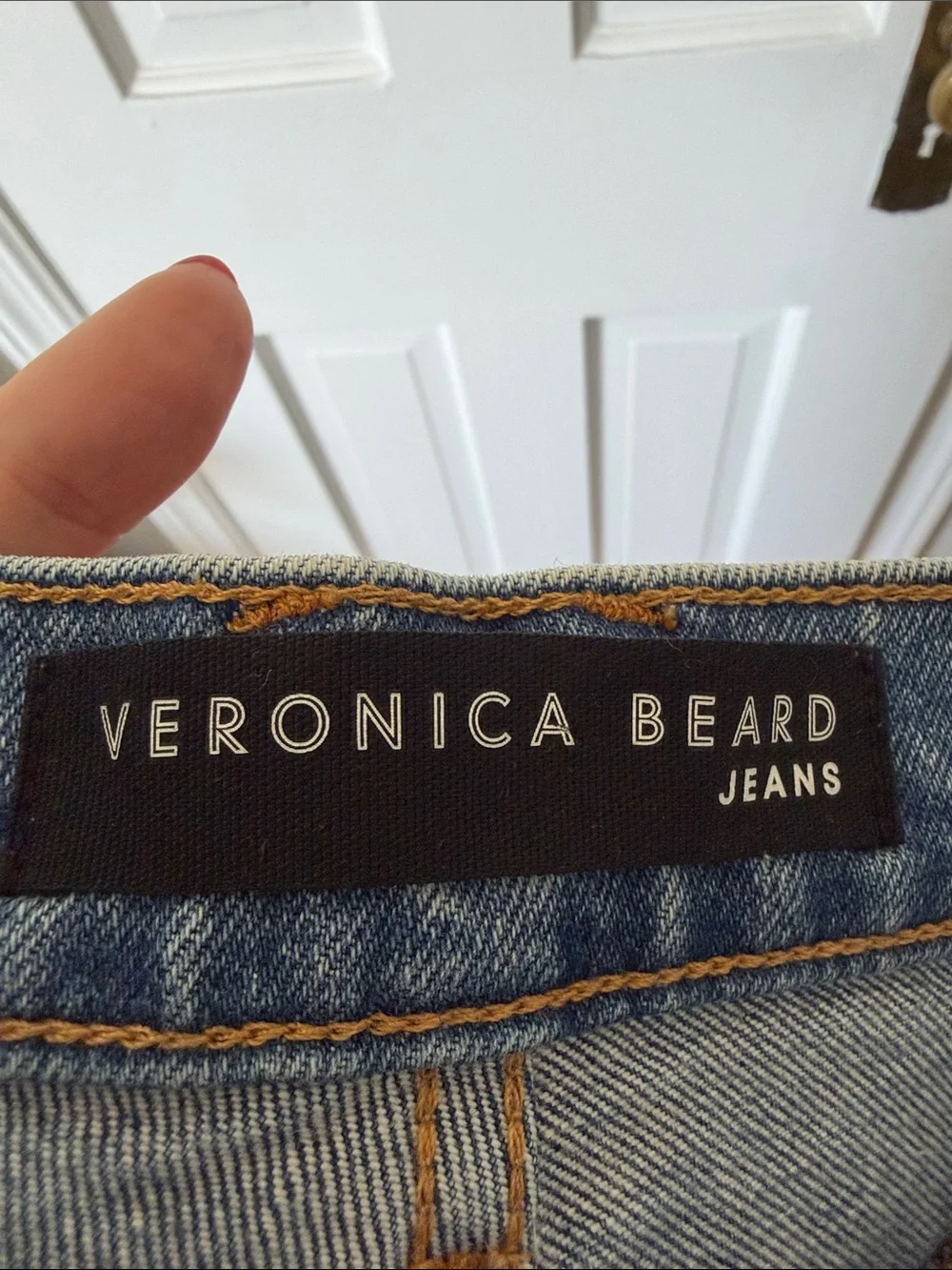 Veronica Beard Ryleigh High-Rise Slim Straight Jeans Size 28/6 Button Fly - Picture 6 of 10